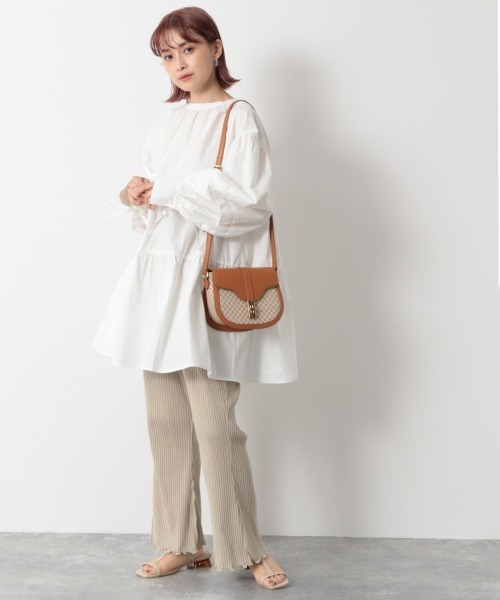 Heather(ヘザー)の「【低身長さんにおすすめ】テレコフレアカットパンツ 917060(スウェットパンツ・レディース・ブラック/ブラウン/ベージュ/ライトブラウン/パープル/グリーン/ベージュ系その他/アイボリー/パープル系その他・FREE)」の20枚目の写真