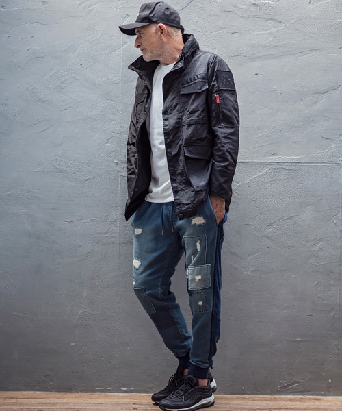 Kappa(カッパ)の「Kappa(カッパ)M-65ミリタリージャケット(ミリタリージャケット・メンズ・ブラック/ベージュ/カーキ・S/M/L)」の18枚目の写真