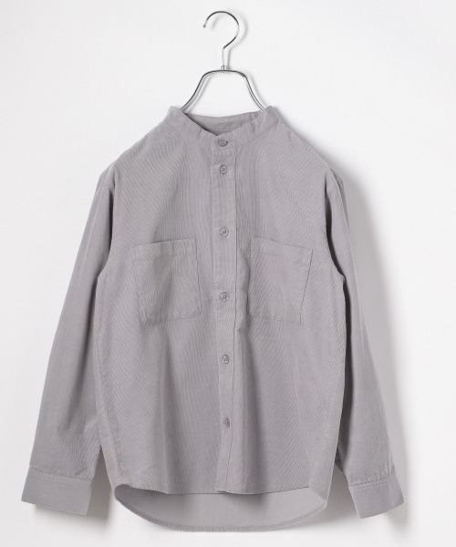 GLOBAL WORK（グローバルワーク）の「【キッズ】ソフトコーデュロイシャツ/896437（シャツ/ブラウス・キッズ・ライトブルー/ホワイト系その他2・110cm/100cm/120cm/130cm/140cm）」の2枚目の写真