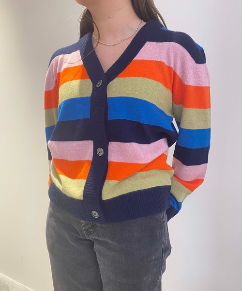 styles(スタイルス)の「KULE CARDIGAN KNIT 748-15814(ニット/セーター・レディース・マルチ・SMALL)」の1枚目の写真