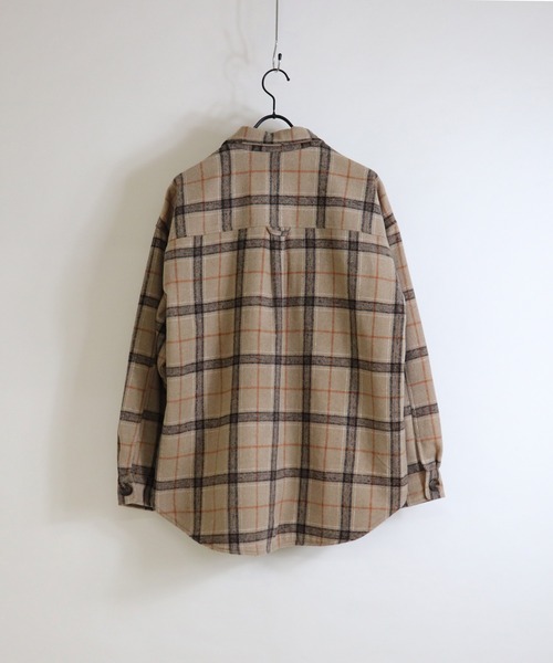 ILL'S（イルズ）の「ILL'S / イルズ クラシックチェックビッグCPOジャケット（その他アウター・メンズ・ホワイト/ベージュ/ブルー・M/L）」の5枚目の写真