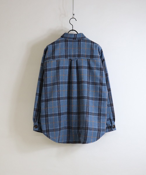 ILL'S（イルズ）の「ILL'S / イルズ クラシックチェックビッグCPOジャケット（その他アウター・メンズ・ホワイト/ベージュ/ブルー・M/L）」の6枚目の写真