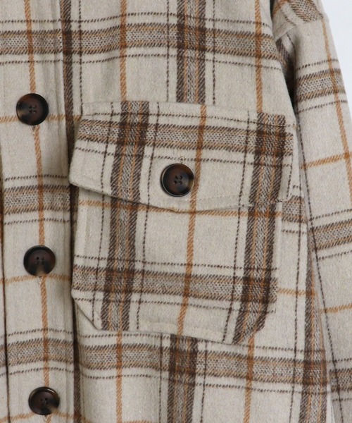 ILL'S（イルズ）の「ILL'S / イルズ クラシックチェックビッグCPOジャケット（その他アウター・メンズ・ホワイト/ベージュ/ブルー・M/L）」の10枚目の写真