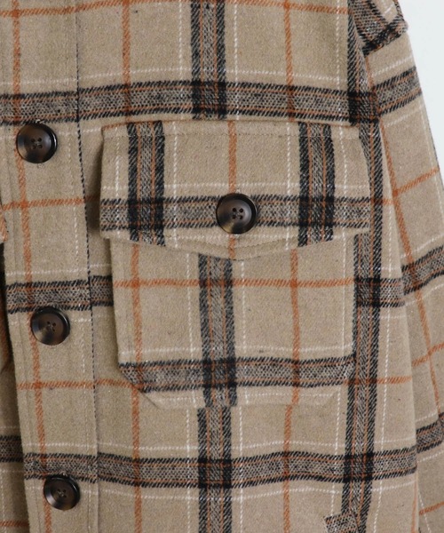 ILL'S（イルズ）の「ILL'S / イルズ クラシックチェックビッグCPOジャケット（その他アウター・メンズ・ホワイト/ベージュ/ブルー・M/L）」の15枚目の写真
