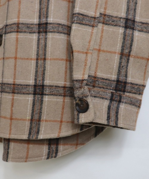 ILL'S（イルズ）の「ILL'S / イルズ クラシックチェックビッグCPOジャケット（その他アウター・メンズ・ホワイト/ベージュ/ブルー・M/L）」の18枚目の写真