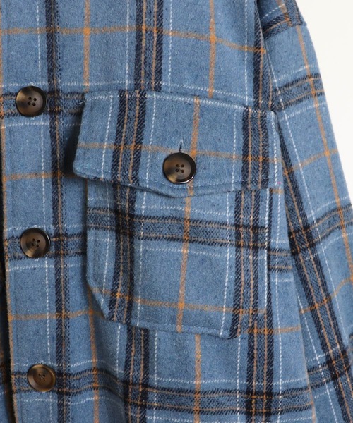 ILL'S（イルズ）の「ILL'S / イルズ クラシックチェックビッグCPOジャケット（その他アウター・メンズ・ホワイト/ベージュ/ブルー・M/L）」の20枚目の写真