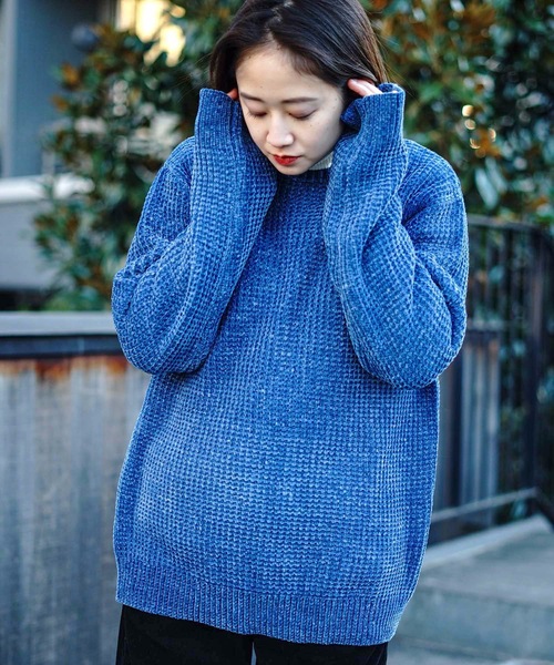 Blue Standard (ブルースタンダード)の「【BLUE STANDARD】モールアゼアミクルーニット/セーター(ニット/セーター・メンズ・ホワイト/ライトブルー/ブラック・MEDIUM/LARGE/X-LARGE)」の3枚目の写真
