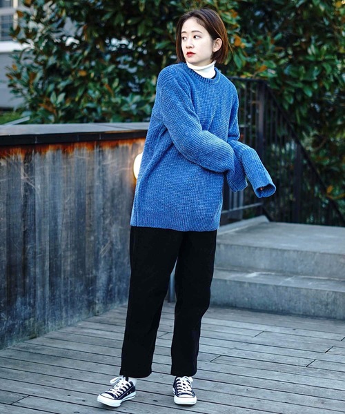 Blue Standard (ブルースタンダード)の「【BLUE STANDARD】モールアゼアミクルーニット/セーター(ニット/セーター・メンズ・ホワイト/ライトブルー/ブラック・MEDIUM/LARGE/X-LARGE)」の13枚目の写真