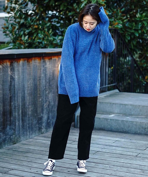 Blue Standard (ブルースタンダード)の「【BLUE STANDARD】モールアゼアミクルーニット/セーター(ニット/セーター・メンズ・ホワイト/ライトブルー/ブラック・MEDIUM/LARGE/X-LARGE)」の12枚目の写真