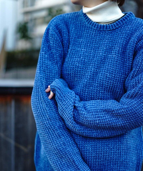 Blue Standard (ブルースタンダード)の「【BLUE STANDARD】モールアゼアミクルーニット/セーター(ニット/セーター・メンズ・ホワイト/ライトブルー/ブラック・MEDIUM/LARGE/X-LARGE)」の6枚目の写真