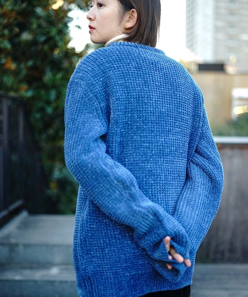Blue Standard (ブルースタンダード)の「【BLUE STANDARD】モールアゼアミクルーニット/セーター(ニット/セーター・メンズ・ホワイト/ライトブルー/ブラック・MEDIUM/LARGE/X-LARGE)」の9枚目の写真