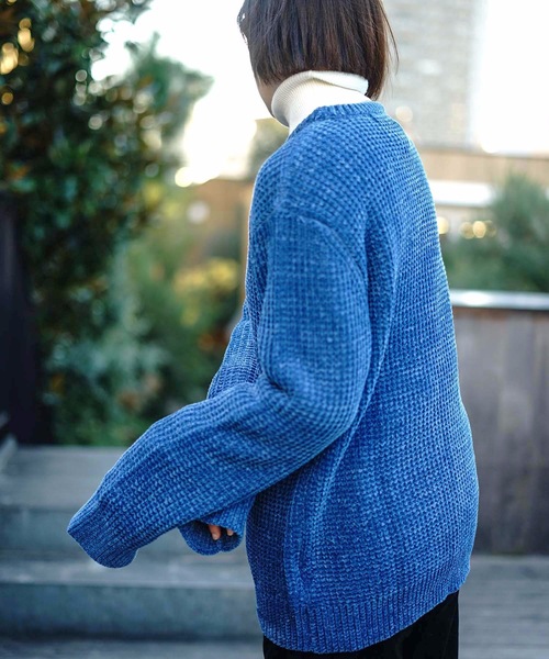 Blue Standard (ブルースタンダード)の「【BLUE STANDARD】モールアゼアミクルーニット/セーター(ニット/セーター・メンズ・ホワイト/ライトブルー/ブラック・MEDIUM/LARGE/X-LARGE)」の10枚目の写真