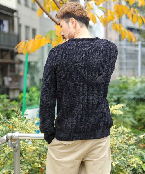 Blue Standard (ブルースタンダード)の「【BLUE STANDARD】モールアゼアミクルーニット/セーター(ニット/セーター・メンズ・ホワイト/ライトブルー/ブラック・MEDIUM/LARGE/X-LARGE)」の14枚目の写真