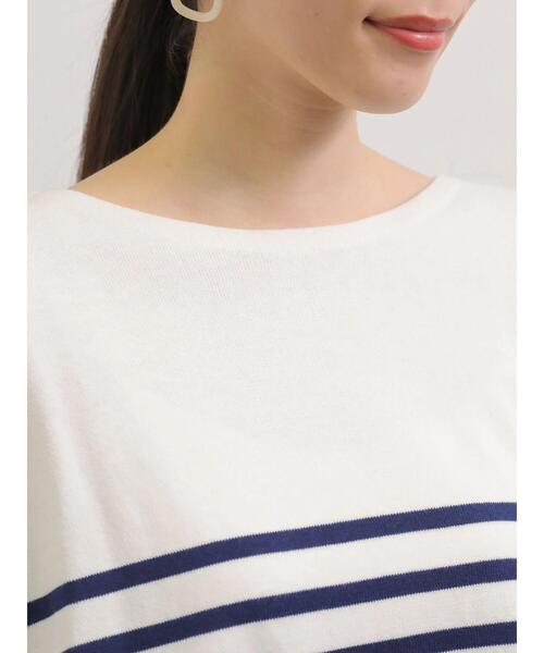 AMERICAN HOLIC（アメリカンホリック）の「パネルボーダーニットチュニック（ニット/セーター・レディース・ネイビー/サックスブルー/イエロー/ブルー・FREE）」の14枚目の写真