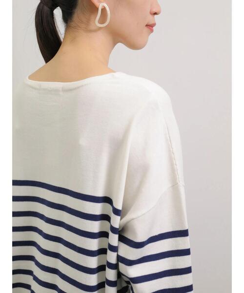 AMERICAN HOLIC（アメリカンホリック）の「パネルボーダーニットチュニック（ニット/セーター・レディース・ネイビー/サックスブルー/イエロー/ブルー・FREE）」の15枚目の写真