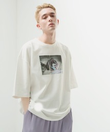 【-ERROR-】フラワーグラフィックプリントビッグTシャツ