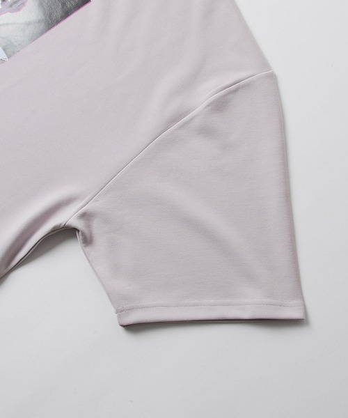 NILWAY（ニルウェイ）の「【-ERROR-】フラワーグラフィックプリントビッグTシャツ（Tシャツ/カットソー・メンズ・ライトグレー/ホワイト/ブラック/ホワイト系/ブラック系/ライトグレー系/ブルー系/ブルーグレー・MEDIUM/LARGE）」の12枚目の写真