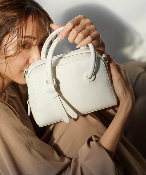 KOBE LETTUCE（コウベレタス）の「2wayミニスクエアボストンバッグ（ボストンバッグ・レディース・ホワイト/ミント/ブラウン系その他/ブラック・FREE）」の2枚目の写真