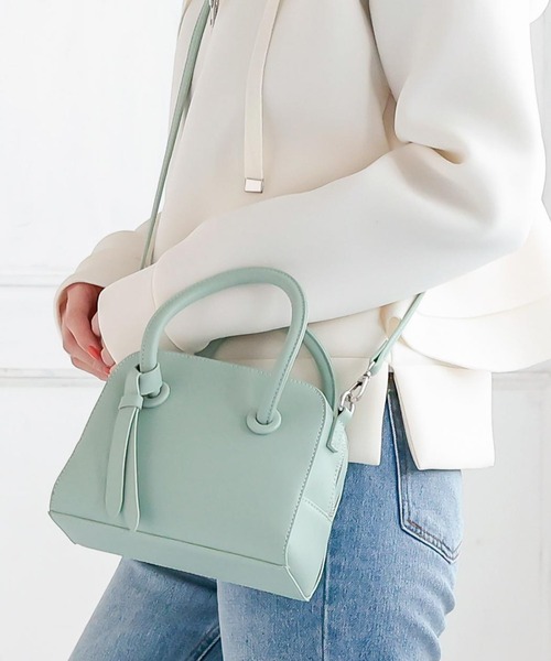 KOBE LETTUCE（コウベレタス）の「2wayミニスクエアボストンバッグ（ボストンバッグ・レディース・ホワイト/ミント/ブラウン系その他/ブラック・FREE）」の4枚目の写真