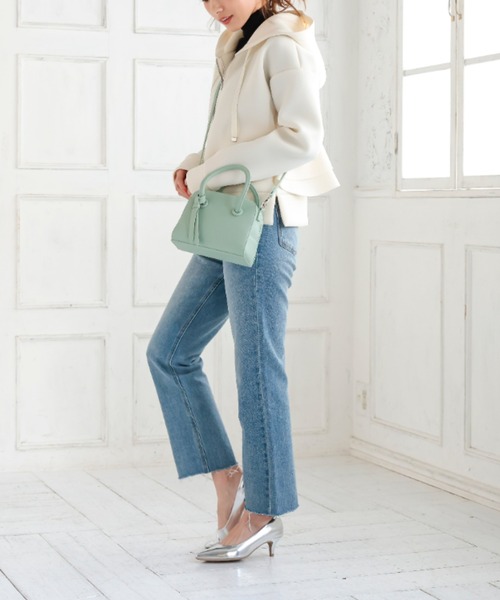 KOBE LETTUCE（コウベレタス）の「2wayミニスクエアボストンバッグ（ボストンバッグ・レディース・ホワイト/ミント/ブラウン系その他/ブラック・FREE）」の8枚目の写真