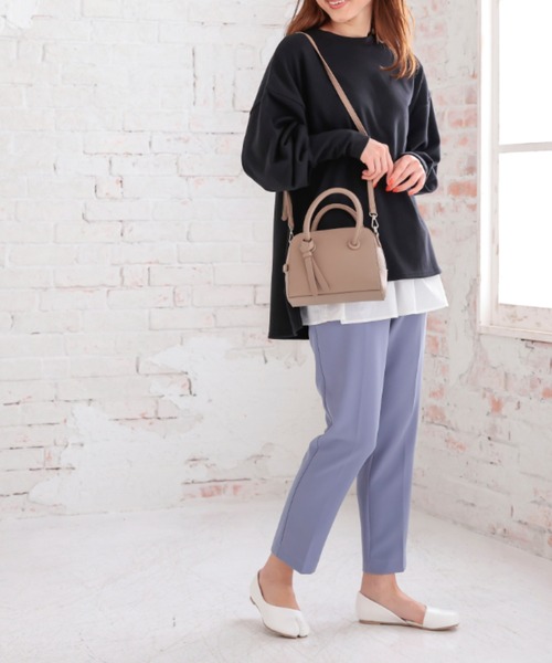 KOBE LETTUCE（コウベレタス）の「2wayミニスクエアボストンバッグ（ボストンバッグ・レディース・ホワイト/ミント/ブラウン系その他/ブラック・FREE）」の9枚目の写真