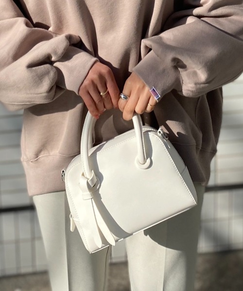 KOBE LETTUCE（コウベレタス）の「2wayミニスクエアボストンバッグ（ボストンバッグ・レディース・ホワイト/ミント/ブラウン系その他/ブラック・FREE）」の5枚目の写真