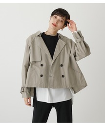 AZUL by moussy | FLARE SHORT TRENCH COAT/フレアショートトレンチコート(ステンカラーコート)