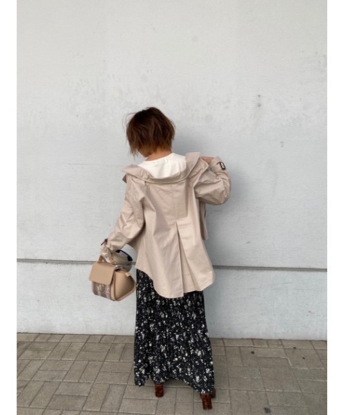 FLARE SHORT TRENCH COAT/フレアショートトレンチコート（ステン