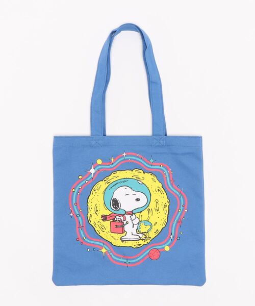 NOSTALGICA（ノスタルジカ）の「【 PEANUTS / NOSTALGICA 】 スヌーピー ポケット付カラートート（トートバッグ・レディース・オレンジ/ダークブルー・FREE）」の3枚目の写真