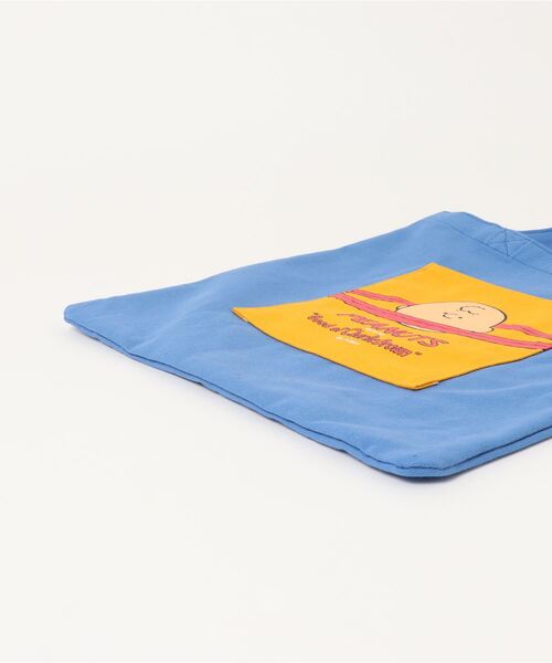 NOSTALGICA（ノスタルジカ）の「【 PEANUTS / NOSTALGICA 】 スヌーピー ポケット付カラートート（トートバッグ・レディース・オレンジ/ダークブルー・FREE）」の6枚目の写真