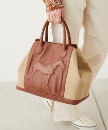 イオペレ 2Way トートバッグ ショルダー オオカミトライアスロン IO PELLE（イオペレ）の「【IOPELLE（イオペレ）】2WAYトート