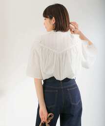 KBF | プチフリルギャザーブラウス(シャツ/ブラウス)