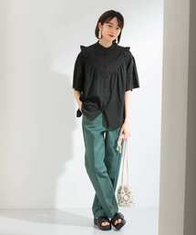 KBF | プチフリルギャザーブラウス(シャツ/ブラウス)