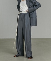 UNSPOKEN | 【UNSPOKEN】Color wide pants UQ20K017(スラックス)