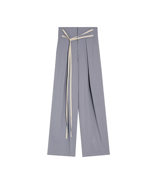 UNSPOKEN（アンスポクン）の「【UNSPOKEN】Color wide pants UQ20K017（スラックス・レディース・ライトグリーン/ライトパープル/ダークグレー/ベージュ/アイボリー・S/L/M）」の16枚目の写真