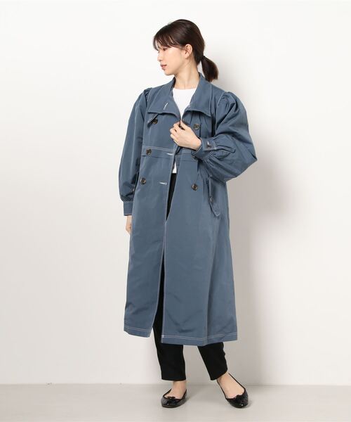 kivi（キヴィ）の「スタンドカラートレンチコート（トレンチコート・レディース・グリーン/ベージュ/ブルー・FREE）」の22枚目の写真