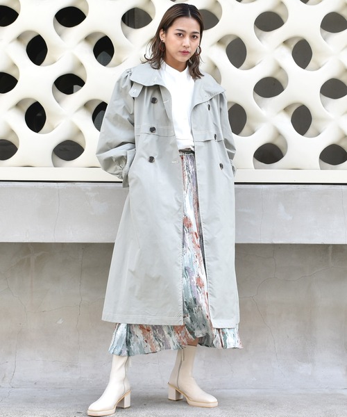 kivi（キヴィ）の「スタンドカラートレンチコート（トレンチコート・レディース・グリーン/ベージュ/ブルー・FREE）」の10枚目の写真