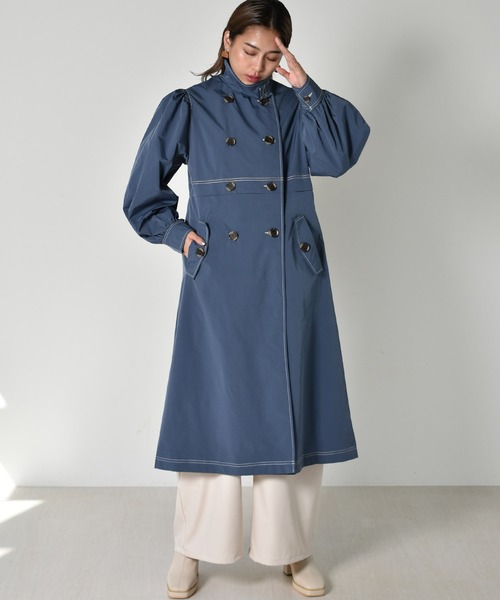 kivi（キヴィ）の「スタンドカラートレンチコート（トレンチコート・レディース・グリーン/ベージュ/ブルー・FREE）」の12枚目の写真
