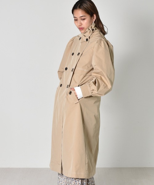 kivi（キヴィ）の「スタンドカラートレンチコート（トレンチコート・レディース・グリーン/ベージュ/ブルー・FREE）」の14枚目の写真