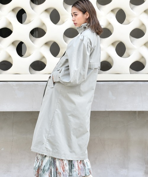 kivi（キヴィ）の「スタンドカラートレンチコート（トレンチコート・レディース・グリーン/ベージュ/ブルー・FREE）」の17枚目の写真