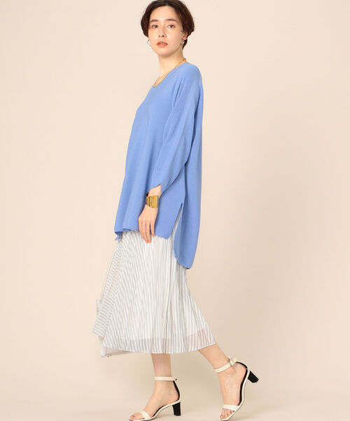 NOLLEY’S Sophi（ノーリーズソフィ）の「カールマイヤーストライププリーツスカート（スカート・レディース・ブルー系その他3/ホワイト系その他4/ピンク系その他3・1/2）」の21枚目の写真