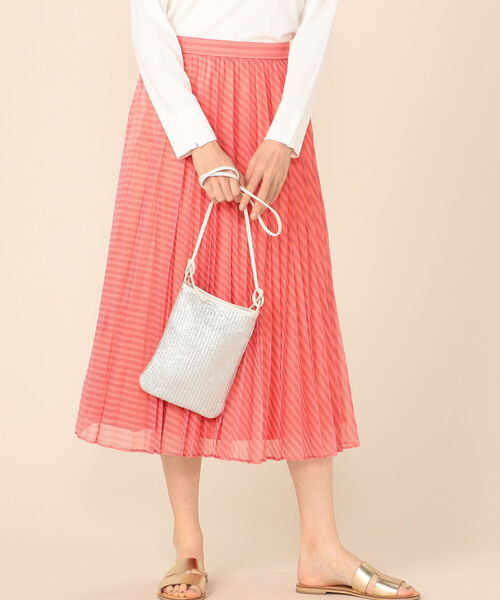 NOLLEY’S Sophi（ノーリーズソフィ）の「カールマイヤーストライププリーツスカート（スカート・レディース・ブルー系その他3/ホワイト系その他4/ピンク系その他3・1/2）」の22枚目の写真
