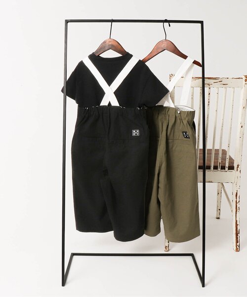 BREEZE by saori(ブリーズバイサオリ)の「WEB限定 サロペット【BREEZE by saori】(サロペット/オーバーオール・キッズ・ブラック/カーキ・150cm/90cm/110cm/100cm/130cm/120cm/140cm)」の8枚目の写真