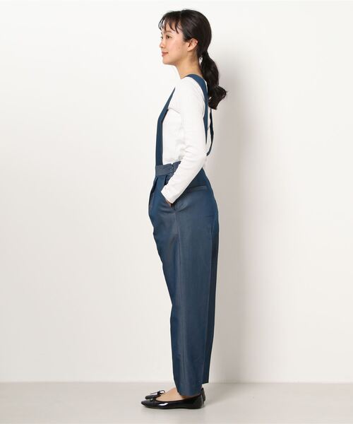 Te chichi(テチチ)の「コンビネゾン(つなぎ/オールインワン・レディース・ネイビー/モカ/ベージュ・MEDIUM/SMALL)」の5枚目の写真