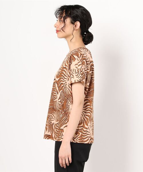 MAISON SCOTCH（メゾンスコッチ）の「プリントTシャツ【162858】（Tシャツ/カットソー・レディース・ブラウン系その他・SMALL/MEDIUM）」の3枚目の写真