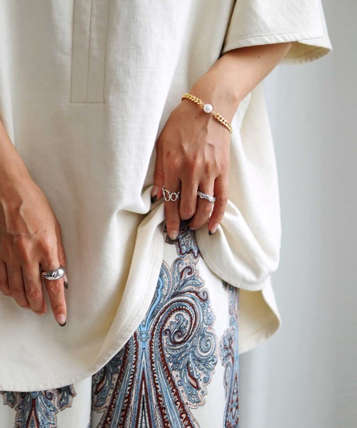 antiqua（アンティカ）の「デザイン3点リング（リング・レディース・シルバー/ゴールド・FREE）」の4枚目の写真