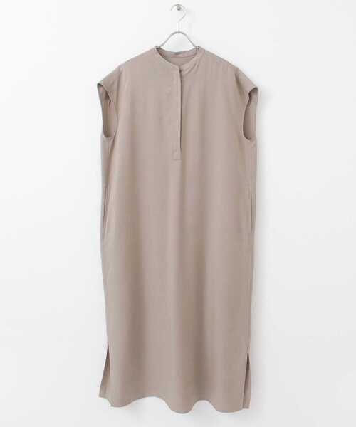 URBAN RESEARCH DOORS（アーバンリサーチドアーズ）の「リヨセルリネンワンピース（ワンピース・レディース・ベージュ/グリーン/チャコールグレー・ONE）」の7枚目の写真