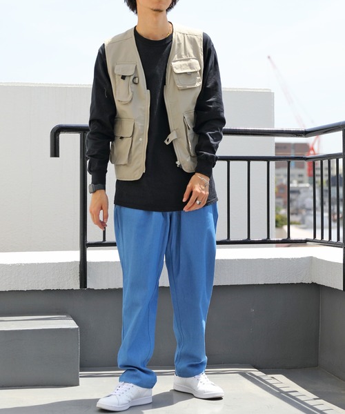 8(eight)(エイト)の「フィッシングベスト(ベスト・メンズ・チャコールグレー/ベージュ/カーキ/ダークグレー/チャコール・MEDIUM/X-LARGE/LARGE/XX-LARGE)」の7枚目の写真