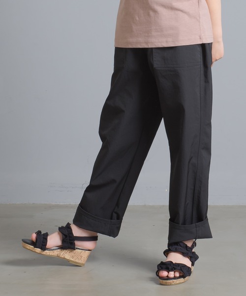 OMNES Another Edition（オムネス アナザーエディション）の「キッズ 高密度ツイルベイカーパンツ（その他パンツ・キッズ・ブラック/アイボリー/ライトカーキ・100/110/120/130/140）」の3枚目の写真