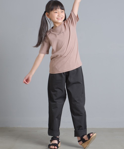 OMNES Another Edition（オムネス アナザーエディション）の「キッズ 高密度ツイルベイカーパンツ（その他パンツ・キッズ・ブラック/アイボリー/ライトカーキ・100/110/120/130/140）」の10枚目の写真